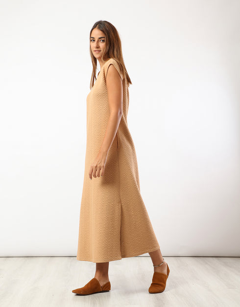 Long quilted dress